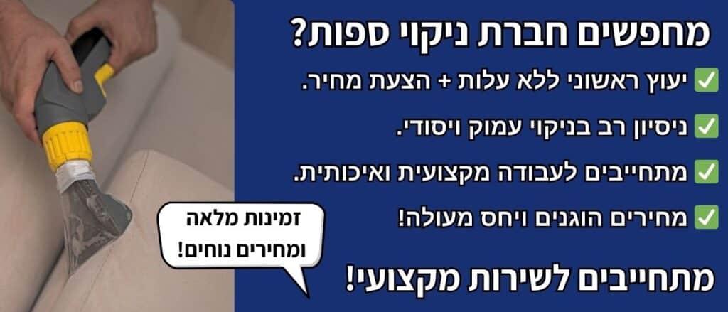 ניקוי ספות